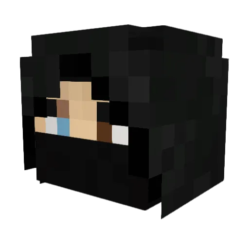 TurtleButter Minecraft avatar head, 3D render