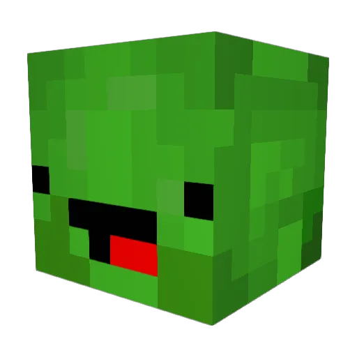 TurtleChrist Minecraft avatar head, 3D render