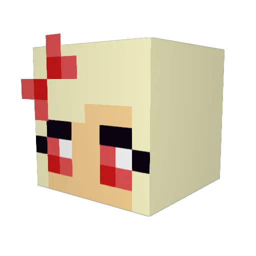 TurtleFiesta Minecraft avatar head, 3D render