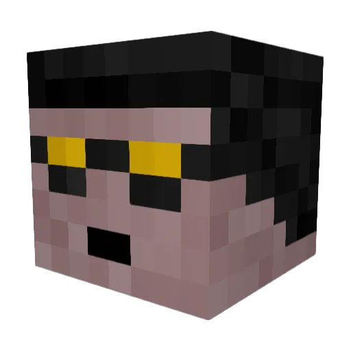 TurtleGeeko Minecraft avatar head, 3D render