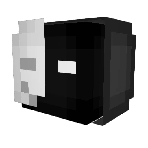TurtleHere Minecraft avatar head, 3D render