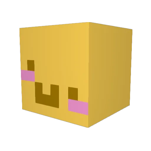 TurtlePlum Minecraft avatar head, 3D render