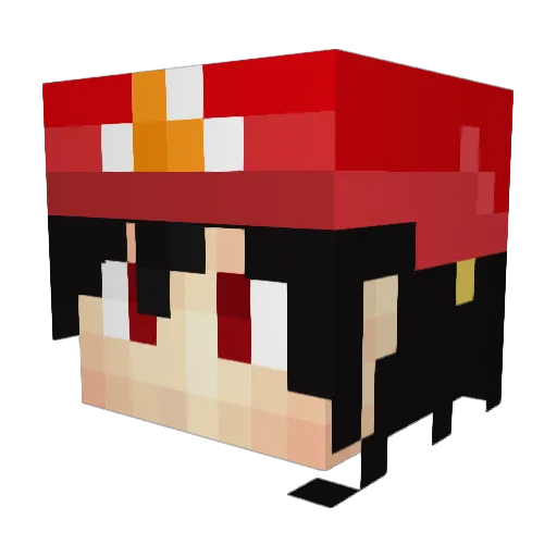 TurtleRTA Minecraft avatar head, 3D render