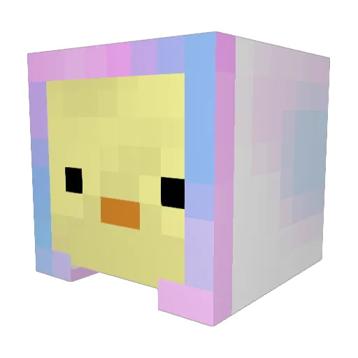 TurtleReads Minecraft avatar head, 3D render