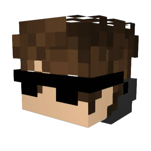 TurtleTheAnimus Minecraft avatar head, 3D render