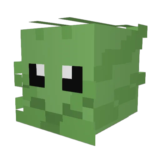 TurtleWuirtle Minecraft avatar head, 3D render