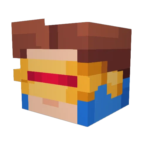Turtle_Smoothie Minecraft avatar head, 3D render