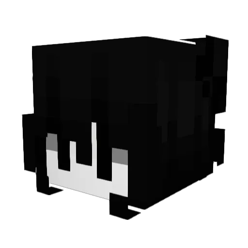 Turtlefishix Minecraft avatar head, 3D render