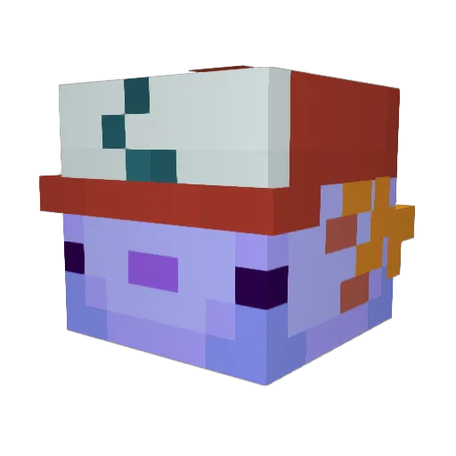 Turtlenob Minecraft avatar head, 3D render