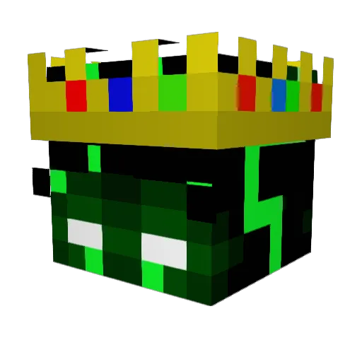 Turtlespirit Minecraft avatar head, 3D render
