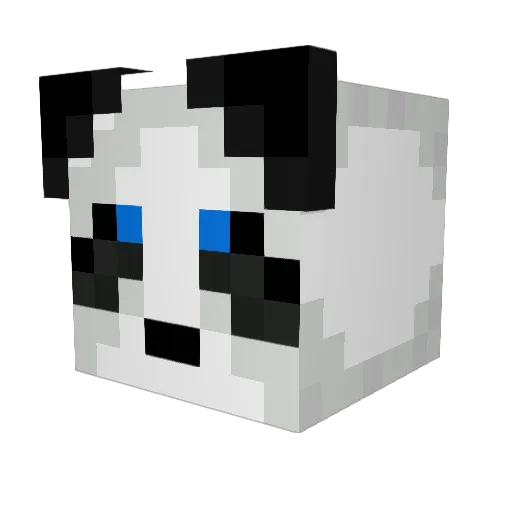 TurtletheFish Minecraft avatar head, 3D render