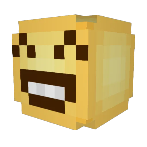 Turton1995 Minecraft avatar head, 3D render