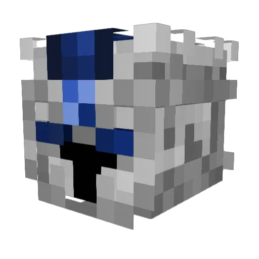 Turtoque Minecraft avatar head, 3D render