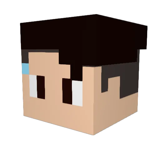 Turtpipchim Minecraft avatar head, 3D render