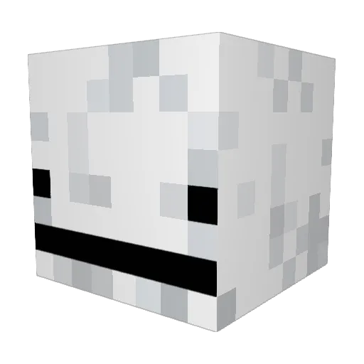 Turvamees Minecraft avatar head, 3D render