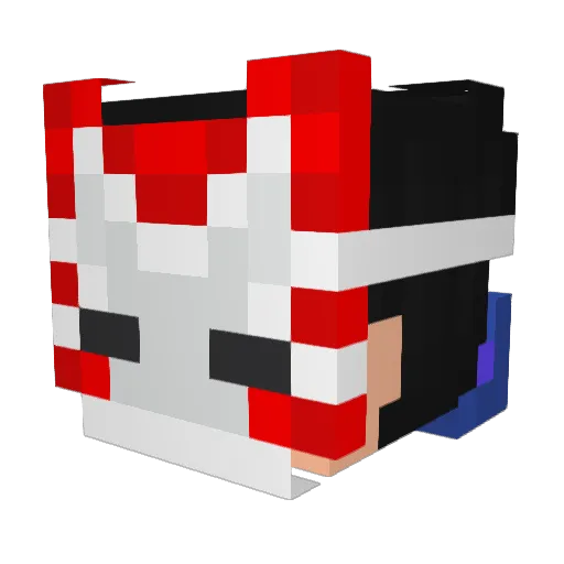 Turvthepurv Minecraft avatar head, 3D render