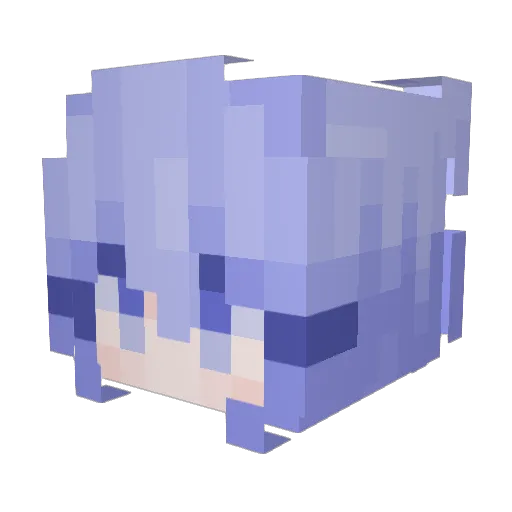 Tus1k Minecraft avatar head, 3D render