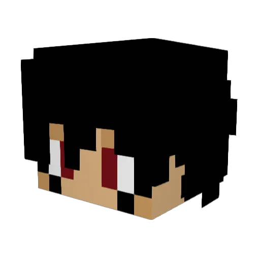 TuscanyMan Minecraft avatar head, 3D render