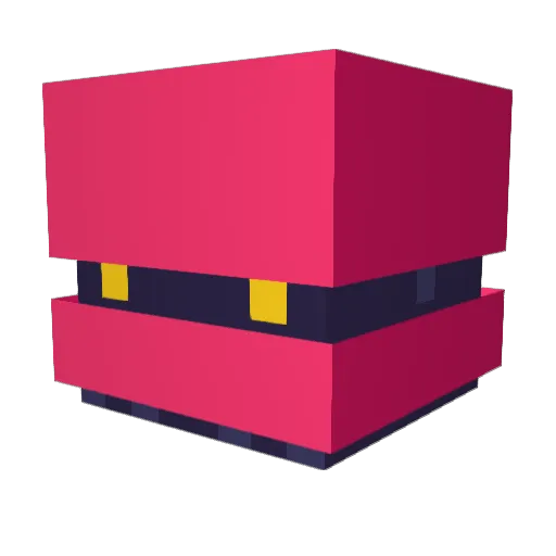 TuskFang Minecraft avatar head, 3D render