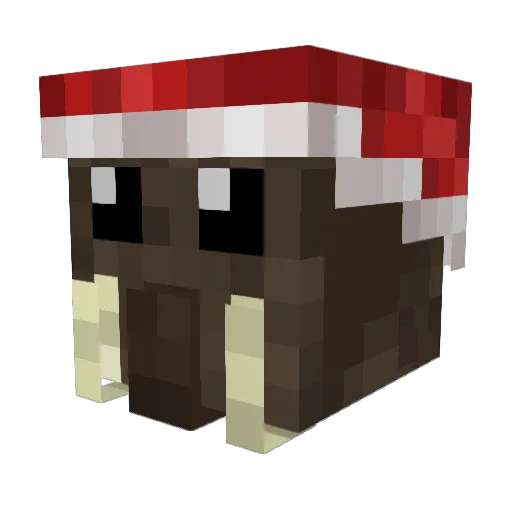 TuskMammoth Minecraft avatar head, 3D render