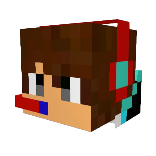 Tusk_brHD Minecraft avatar head, 3D render