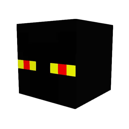 Tusmami Minecraft avatar head, 3D render