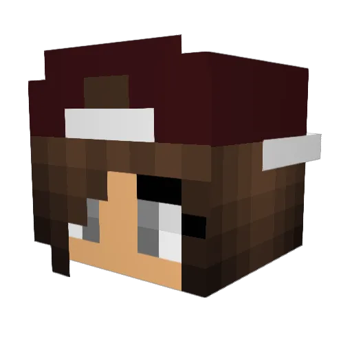 Tussi1999 Minecraft avatar head, 3D render