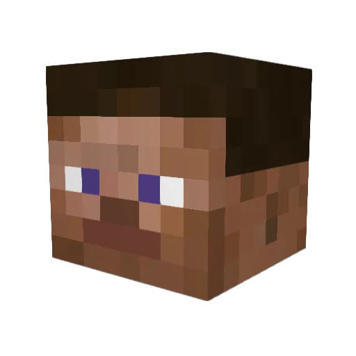 Tute99 Minecraft avatar head, 3D render