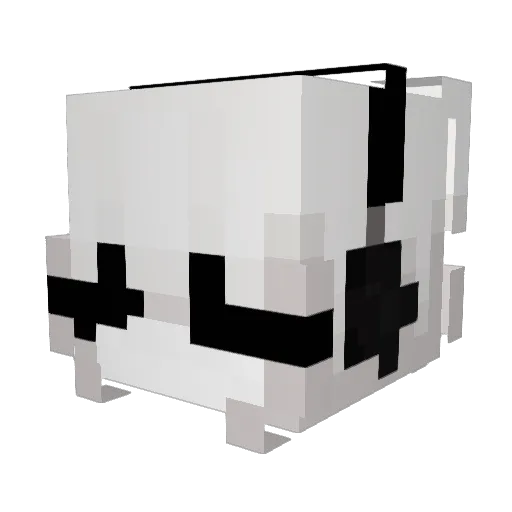 Tutekashou Minecraft avatar head, 3D render