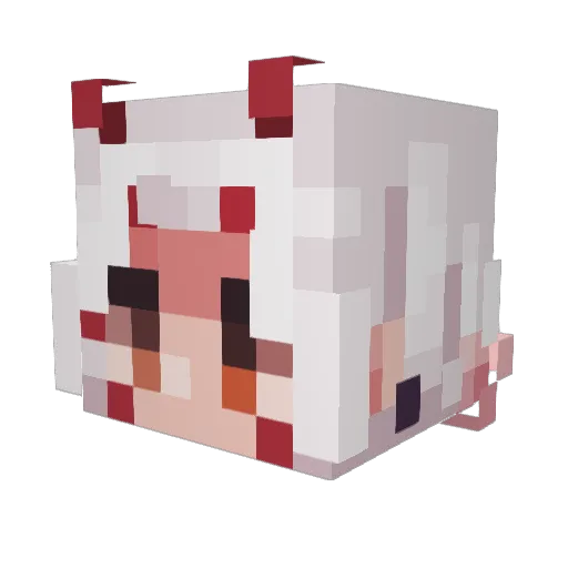 Tutermax Minecraft avatar head, 3D render