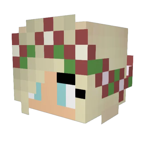 Tuti2425 Minecraft avatar head, 3D render