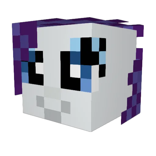 Tutinoko3150 Minecraft avatar head, 3D render