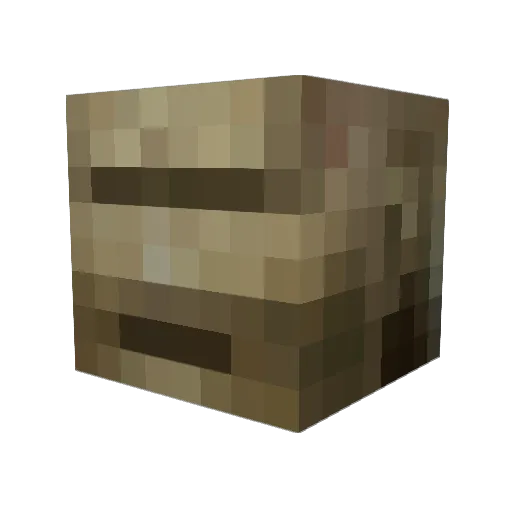 Tuto99 Minecraft avatar head, 3D render
