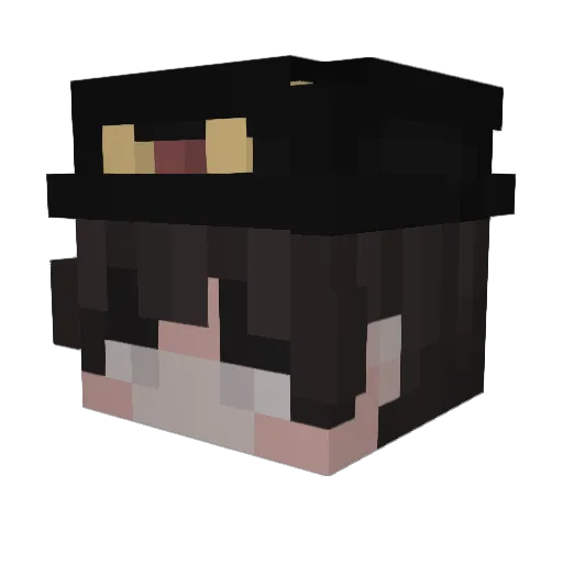 TutorJeeves Minecraft avatar head, 3D render