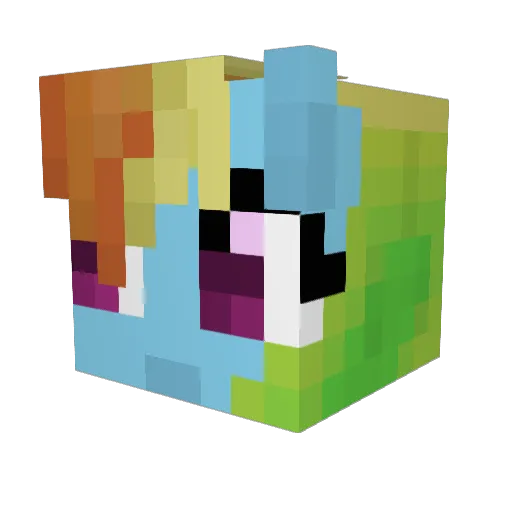 TutsNuts Minecraft avatar head, 3D render