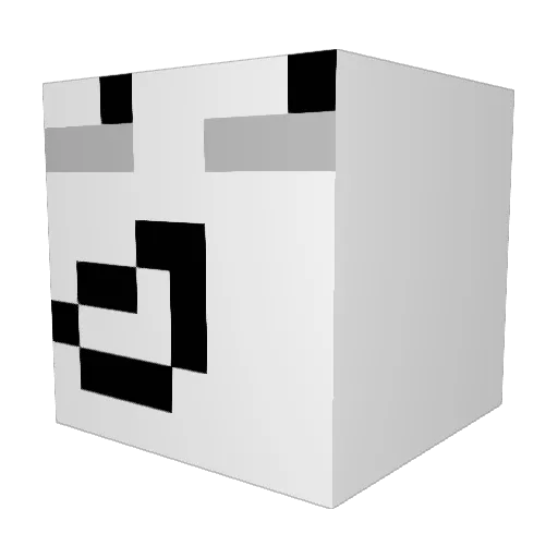 Tutteri Minecraft avatar head, 3D render