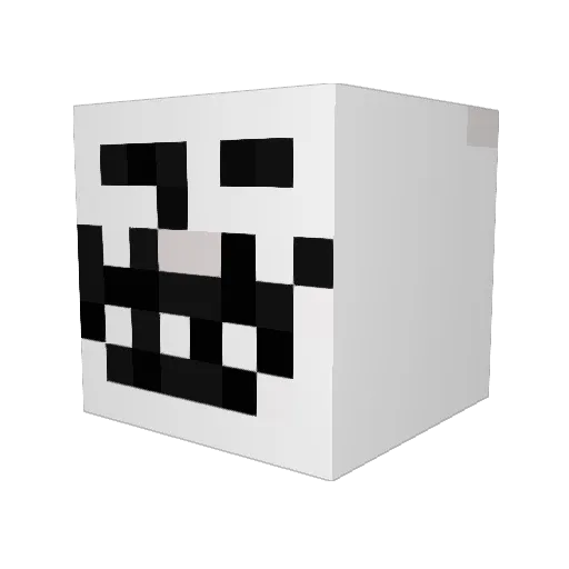 Tutti23 Minecraft avatar head, 3D render