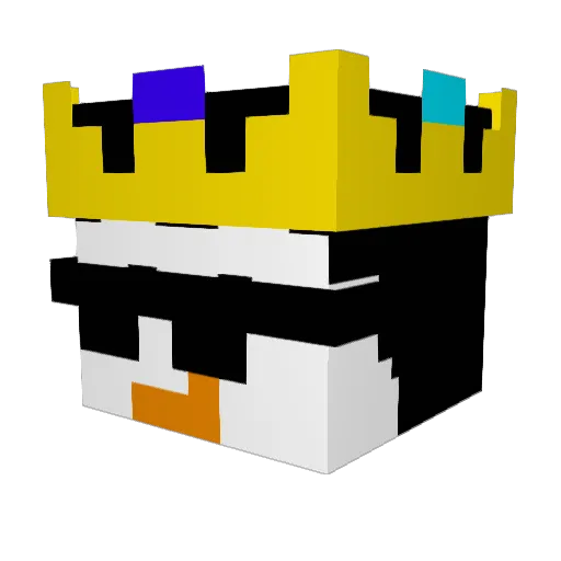 Tutumint Minecraft avatar head, 3D render