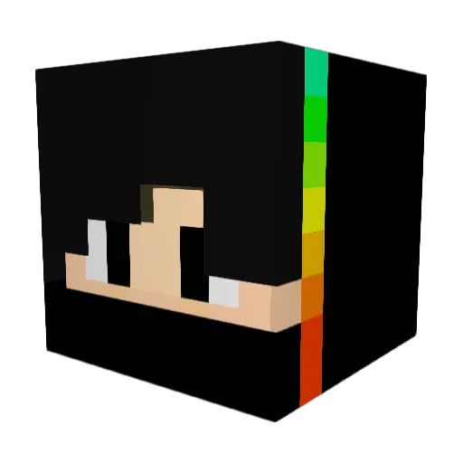 Tuu721 Minecraft avatar head, 3D render