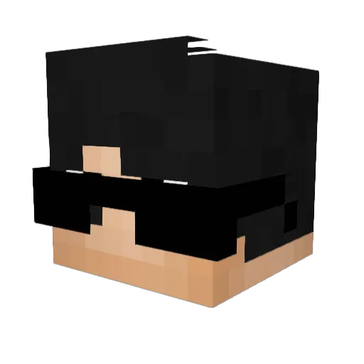 TuuuK Minecraft avatar head, 3D render