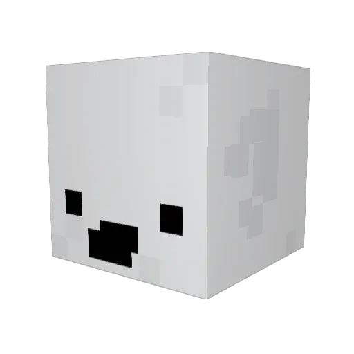Tuuuni Minecraft avatar head, 3D render
