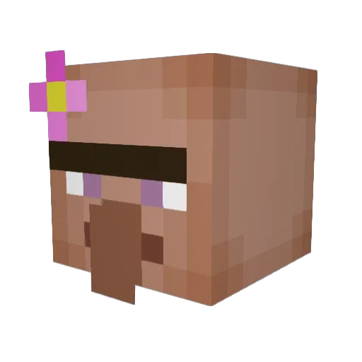 Tuv_Oy Minecraft avatar head, 3D render