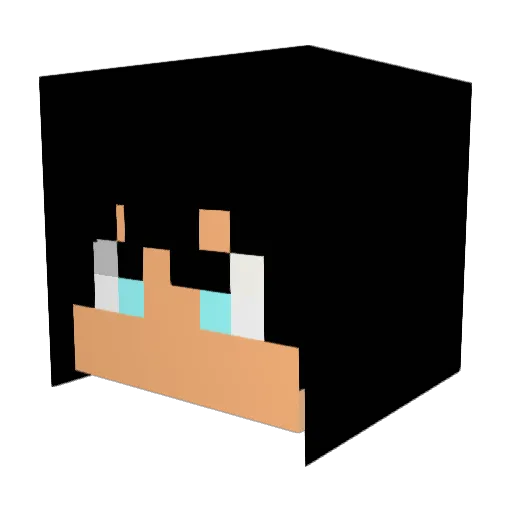 TuxAlt7 Minecraft avatar head, 3D render