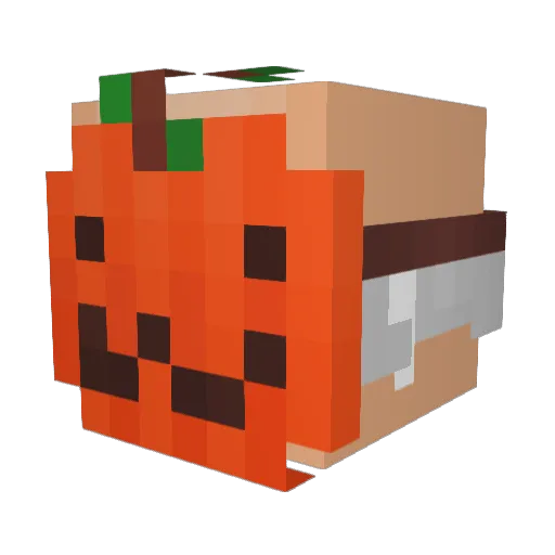 TuxedDuck Minecraft avatar head, 3D render