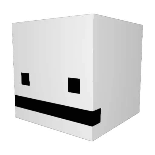 TuxedoMan13 Minecraft avatar head, 3D render