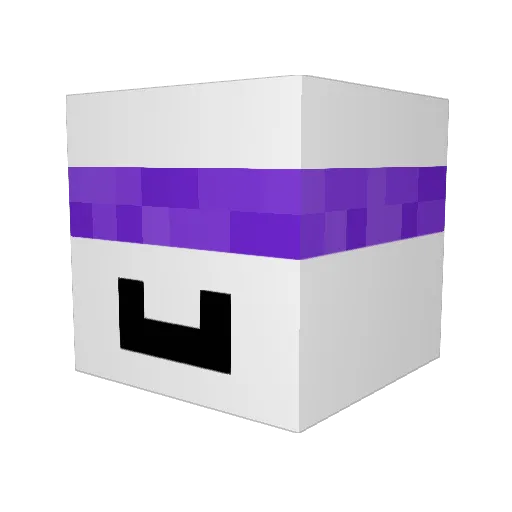 Tuxifyy Minecraft avatar head, 3D render