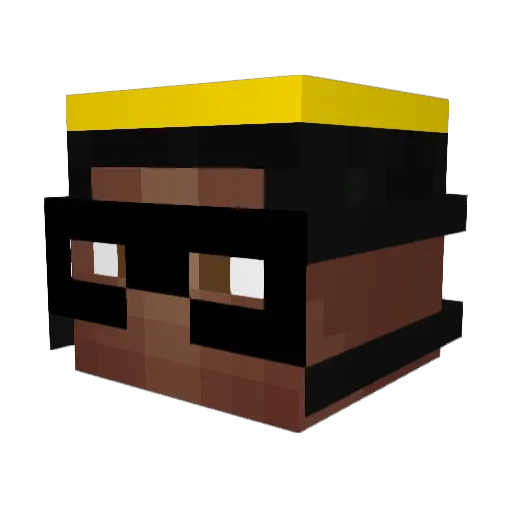Tuyga Minecraft avatar head, 3D render