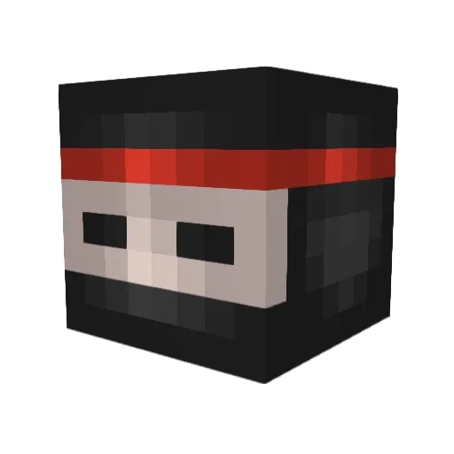Tuyuwer Minecraft avatar head, 3D render