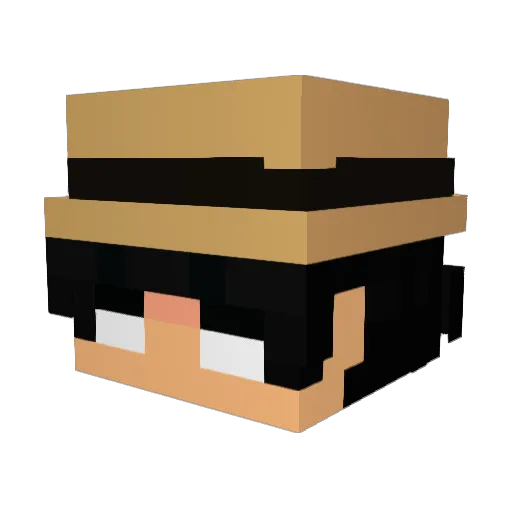 Tuyzera9 Minecraft avatar head, 3D render