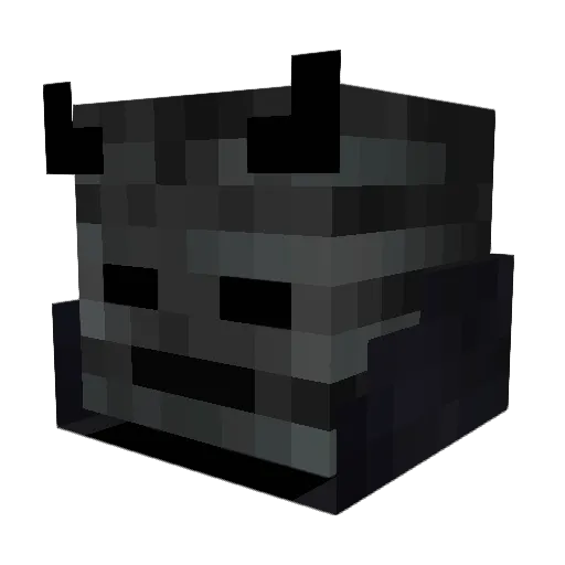 Tuzero Minecraft avatar head, 3D render